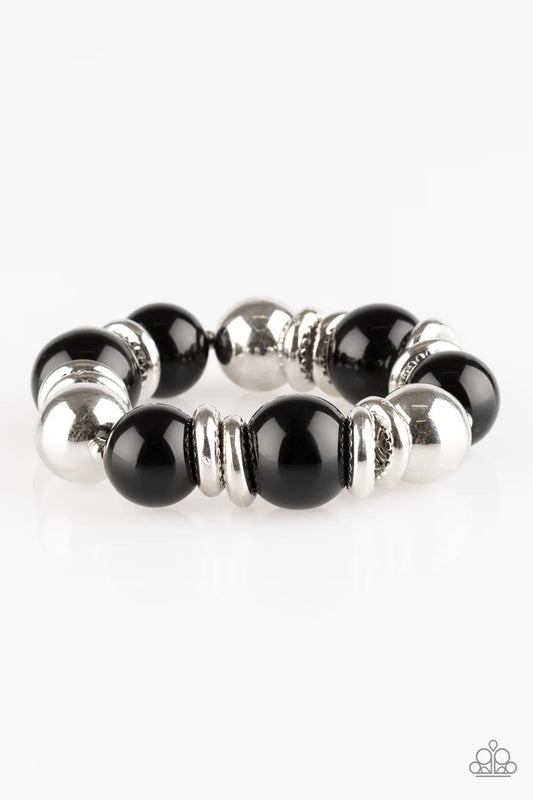 Paparazzi Bracelet ~ Rockin Rockefeller - Black