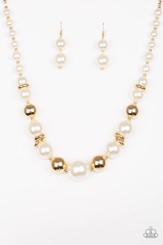 Paparazzi Necklace ~ New York Nightlife - Gold