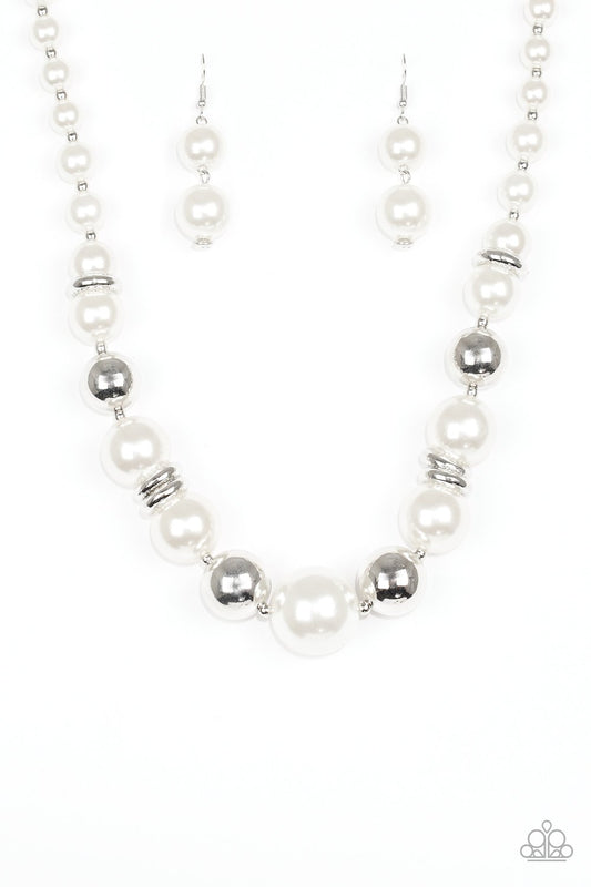 Paparazzi Necklace ~ New York Nightlife - White