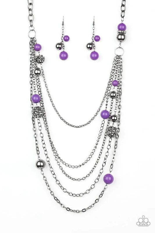 Paparazzi Necklace ~ Radiant Renegade - Purple