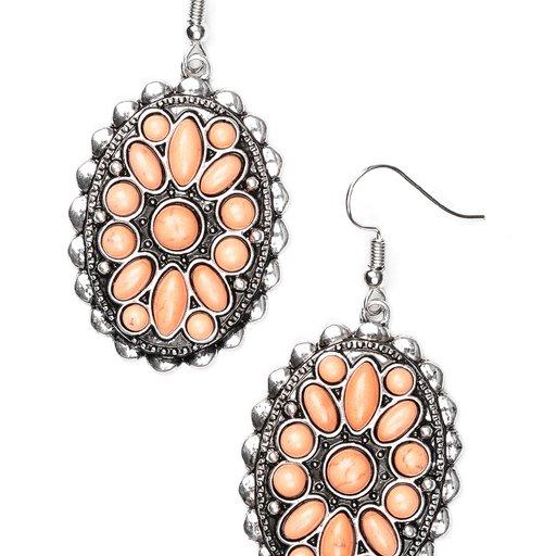 Paparazzi Earring ~ Prairie Poppy - Orange