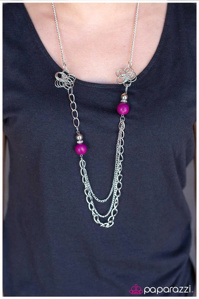 Paparazzi Necklace ~ Truly, Madly, Deeply - Pink