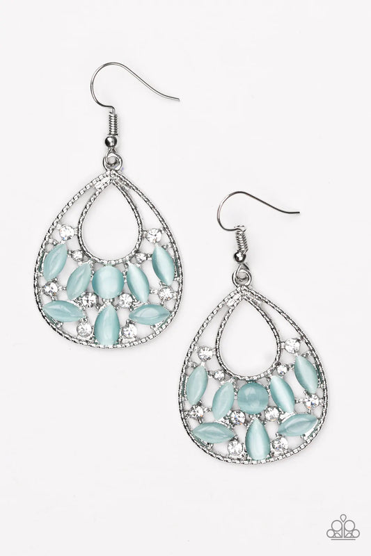 Paparazzi Earring ~ Just DEWing My Thing - Blue