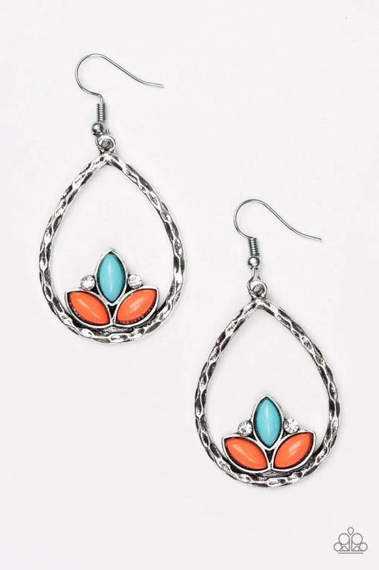 Paparazzi Earring ~ Lotus Laguna - Multi