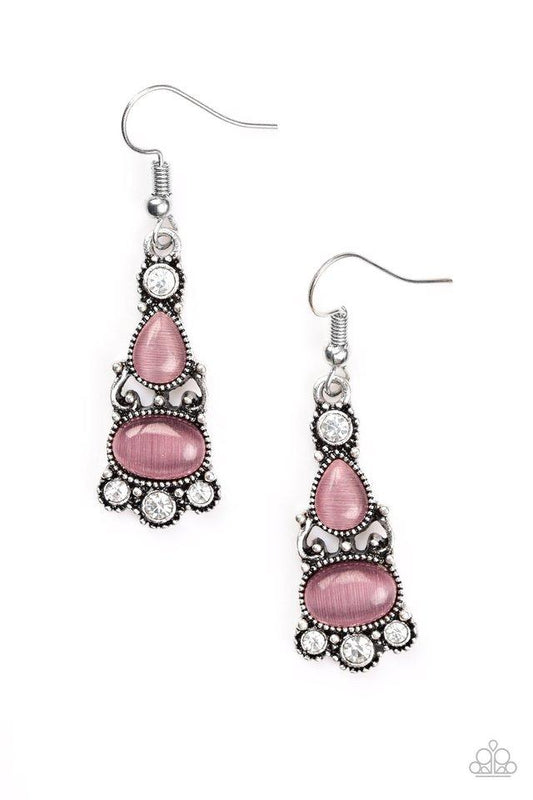 Paparazzi Earring ~ Push Your LUXE - Purple