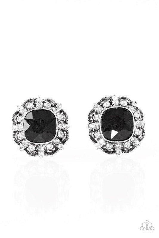 Paparazzi Earring ~ Starry Starlet - Black