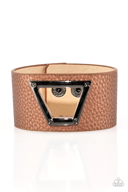 Paparazzi Bracelet ~ Power Play - Brown