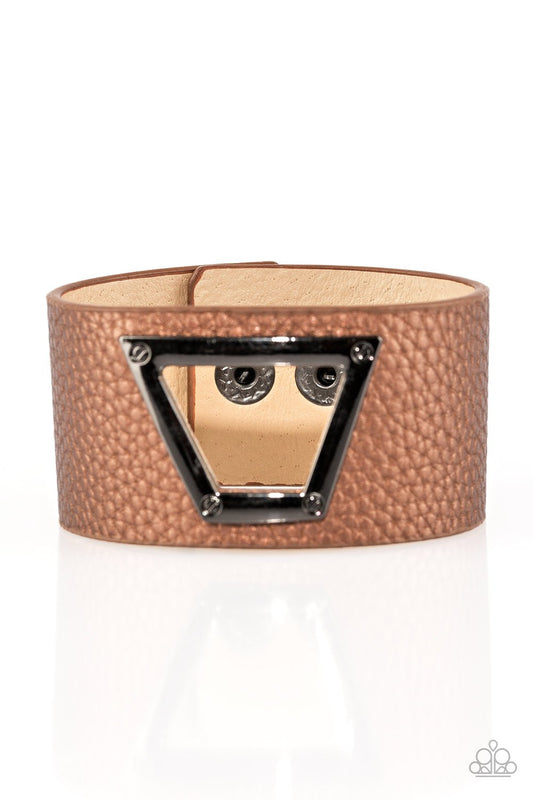 Paparazzi Bracelet ~ Power Play - Brown