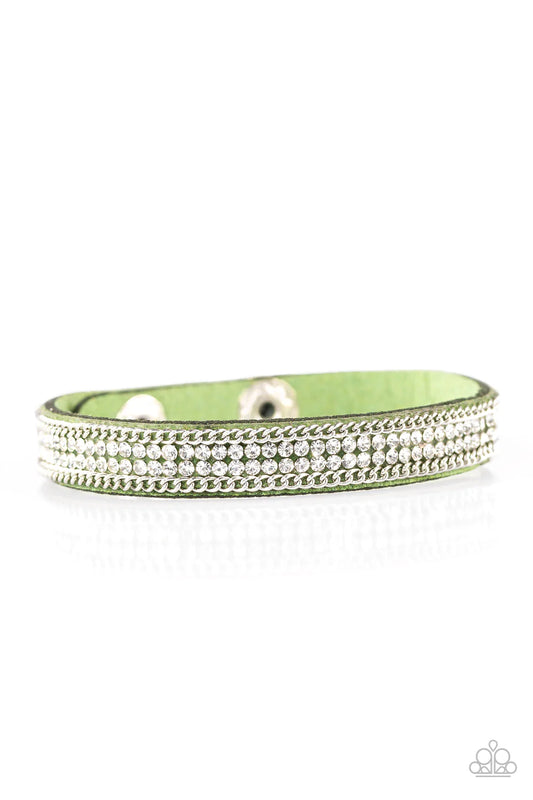 Pulsera Paparazzi ~ Babe Bling - Verde