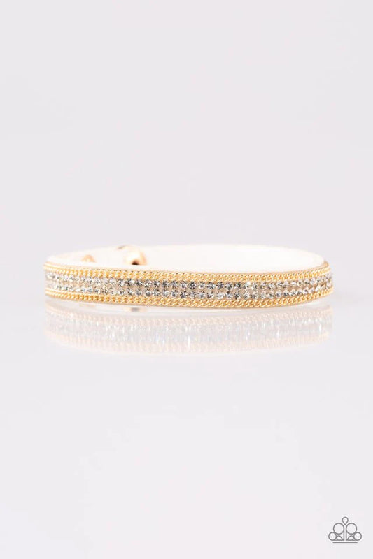 Paparazzi Bracelet ~ Babe Bling - White