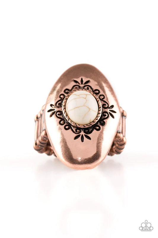 Paparazzi Ring ~ Stone Gardens - Copper