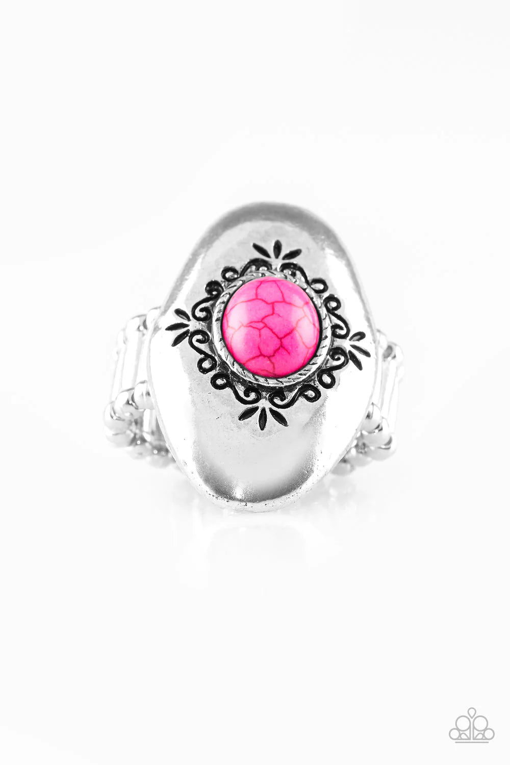 Anillo Paparazzi ~ Jardines de piedra - Rosa