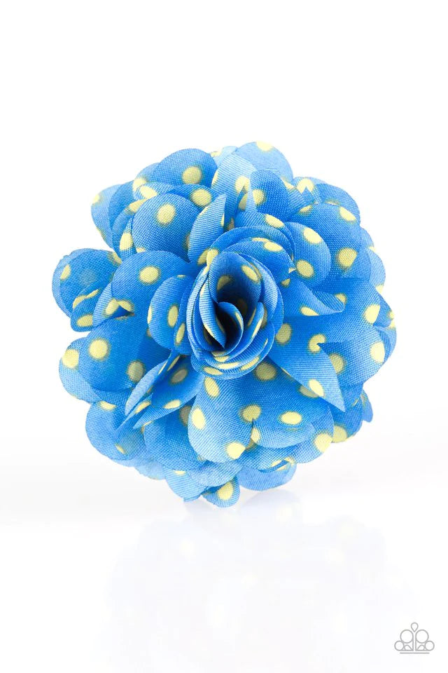 Paparazzi Hair Accessories ~ Polka and Petals - Blue