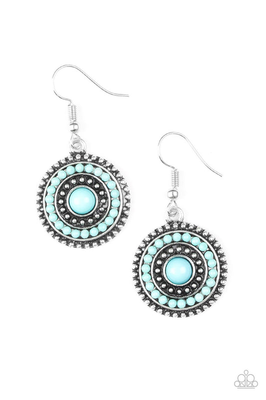 Paparazzi Earring ~ Rainbow Riviera - Blue