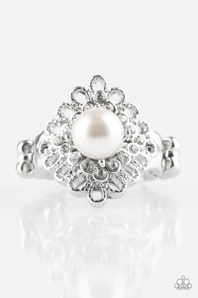 Paparazzi Ring ~ Perfect Perfectionist - White