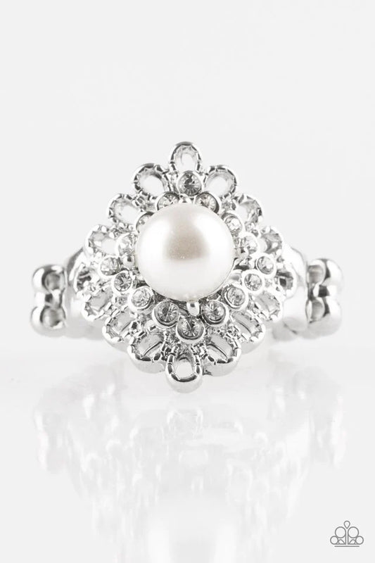 Paparazzi Ring ~ Perfect Perfectionist - White