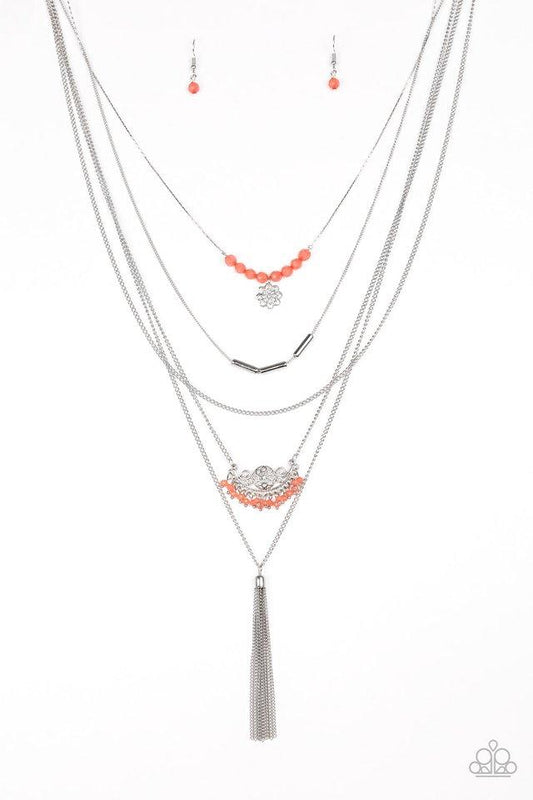 Paparazzi Necklace ~ Malibu Mixer - Orange