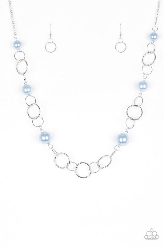 Paparazzi Necklace ~ Darling Duchess - Blue