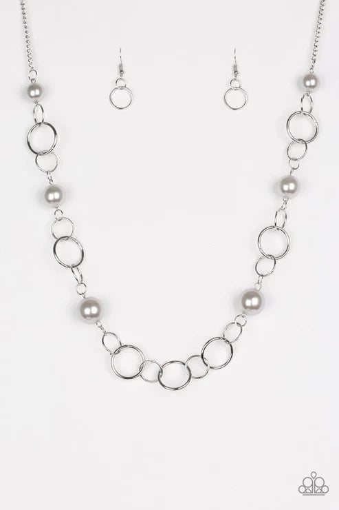 Paparazzi Necklace ~ Darling Duchess- Silver