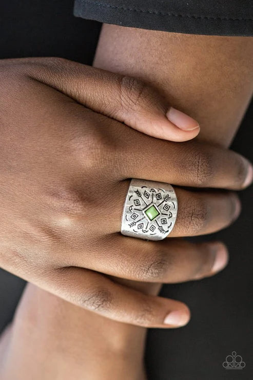 Paparazzi Ring ~ Here Today, Gone Tom-ARROW - Green