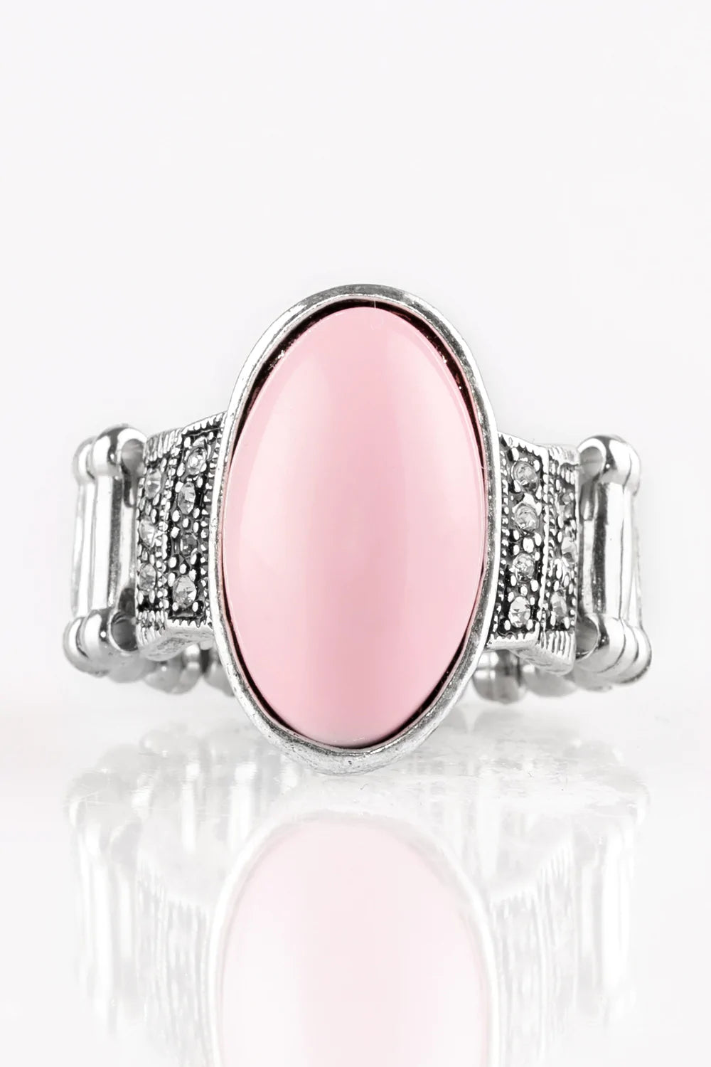 Anillo Paparazzi ~ Base de BEAD-To-Know - Rosa