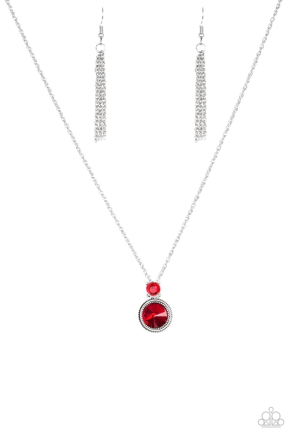 Paparazzi Necklace ~ Date Night Dazzle - Red