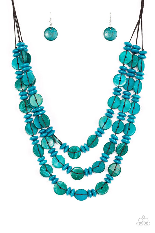 Collar Paparazzi ~ Barbados Bopper - Azul