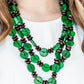 Key West Walkabout - Green - Paparazzi Necklace Image