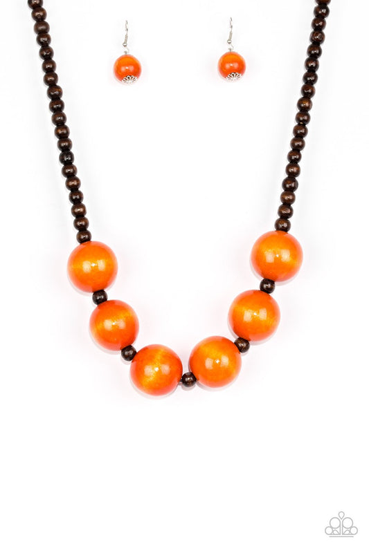 Paparazzi Necklace ~ Oh My Miami - Orange