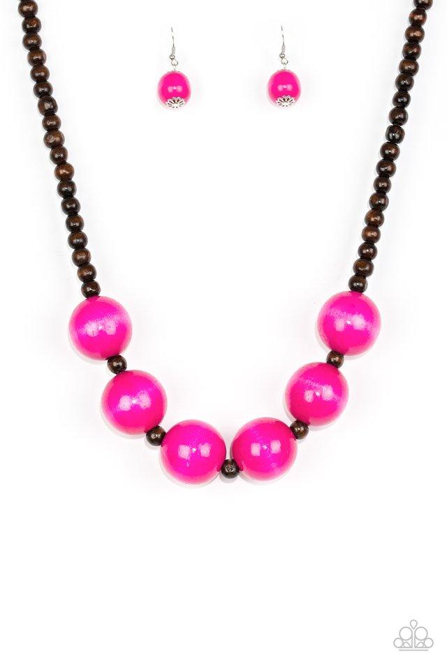 Paparazzi Necklace ~ Oh My Miami - Pink