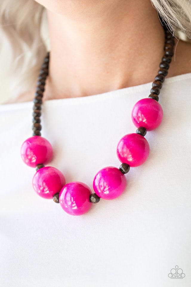Oh My Miami - Pink - Paparazzi Necklace Image