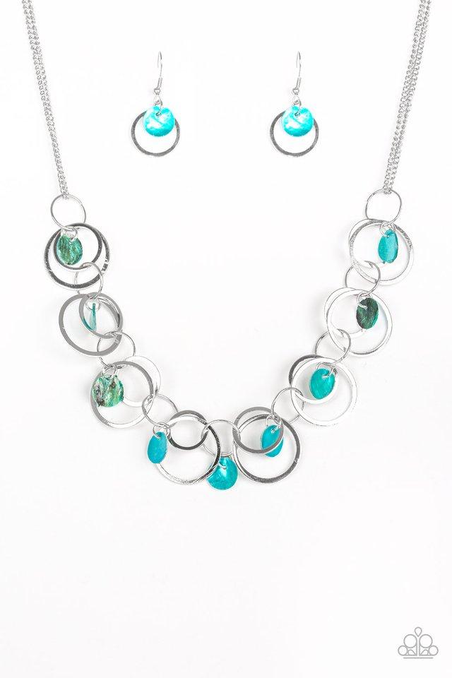 Collar Paparazzi ~ Un SHELL-er caliente - Azul