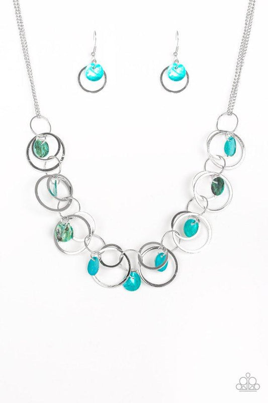 Collar Paparazzi ~ Un SHELL-er caliente - Azul