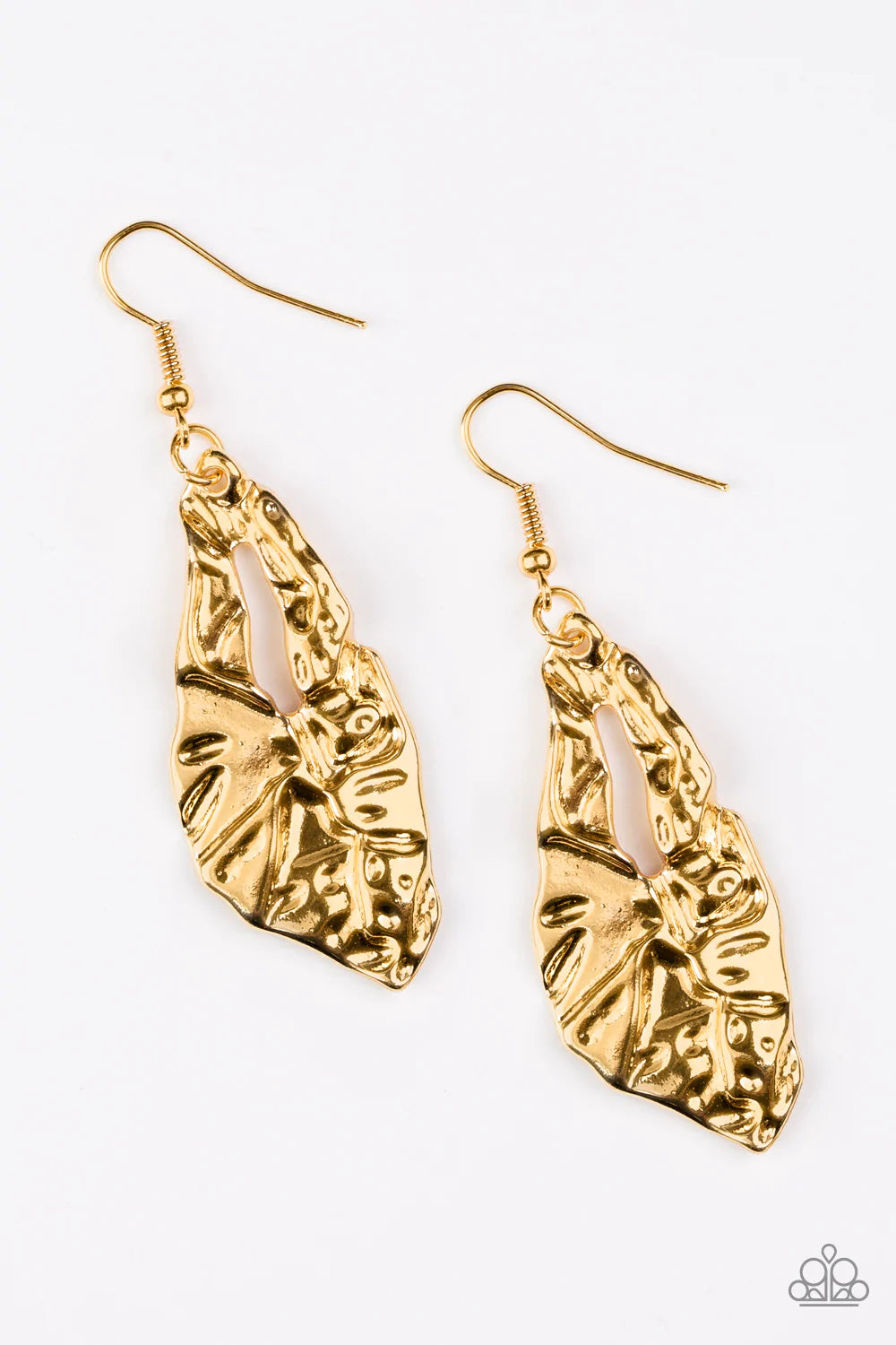 Paparazzi Earring ~ Cave Cavalier - Gold
