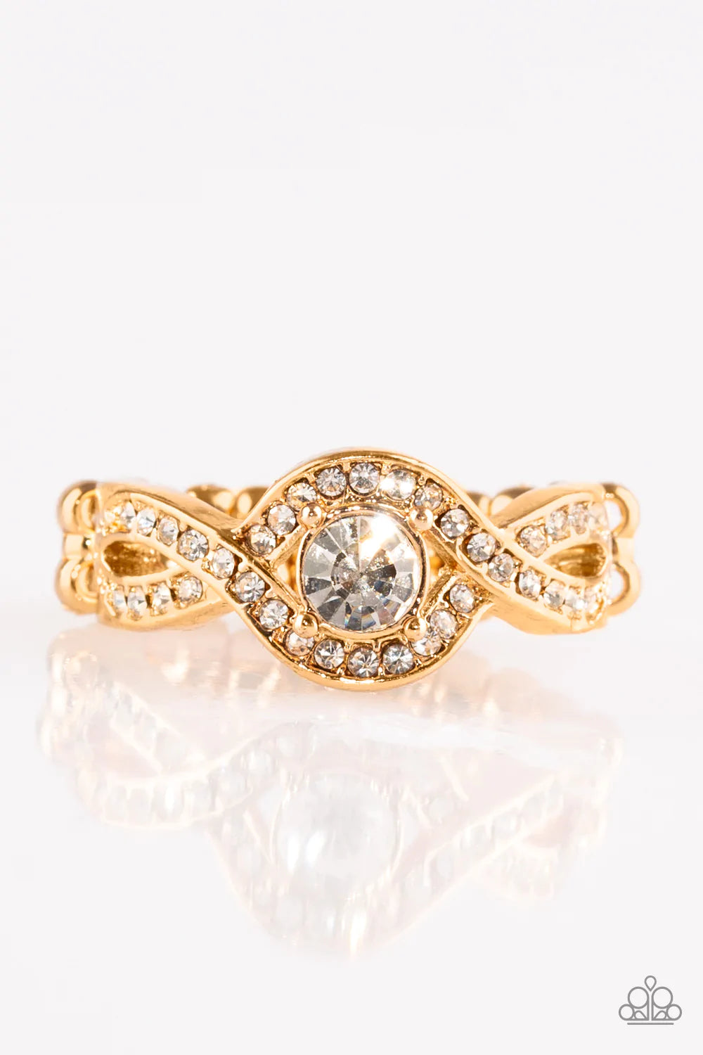 Paparazzi Ring ~ GLAM Of Thrones - Gold