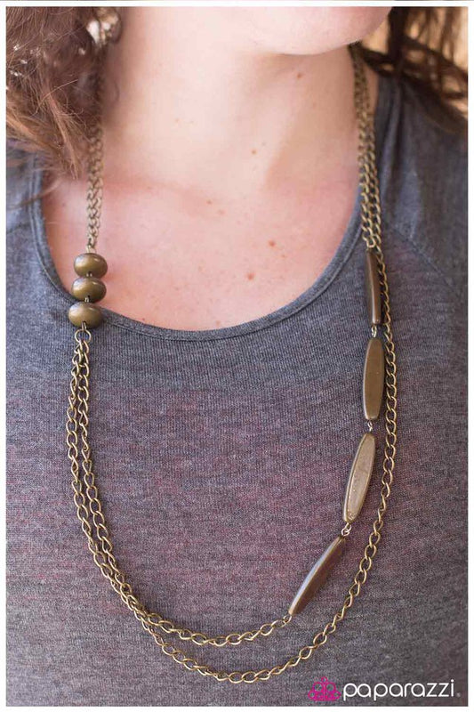 Paparazzi Necklace ~ Perfectly Orchestrated - Brass