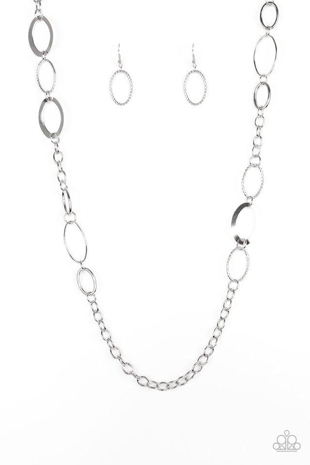 Paparazzi Necklace ~ Chain Cadence - Silver