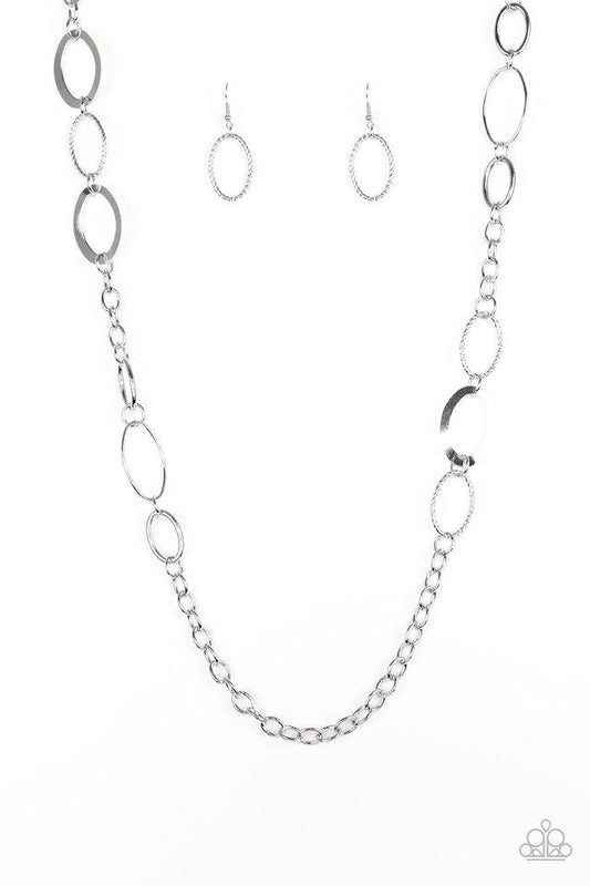 Paparazzi Necklace ~ Chain Cadence - Silver