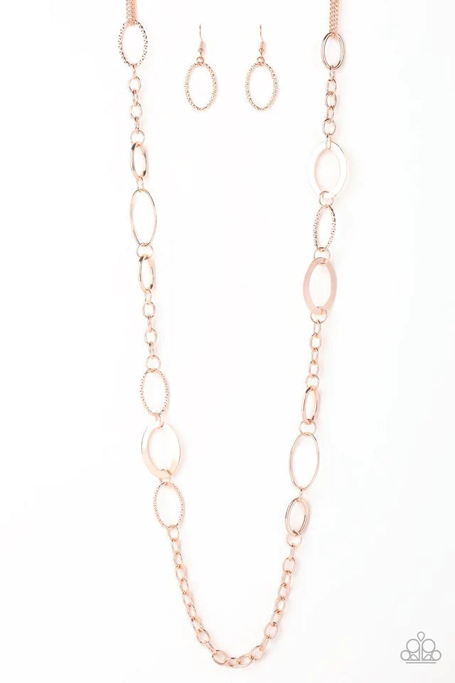 Collar Paparazzi ~ Cadena Cadence - Oro rosa