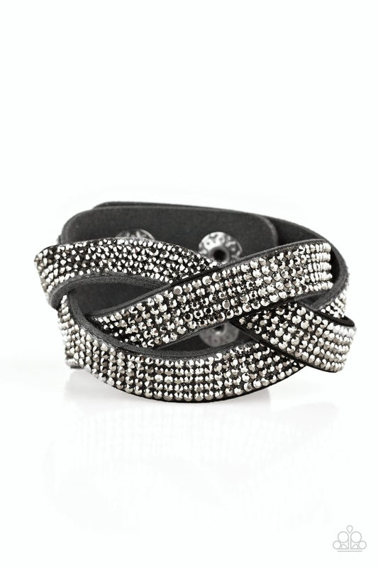 Nice Girls Finish Last - Black - Paparazzi Bracelet Image