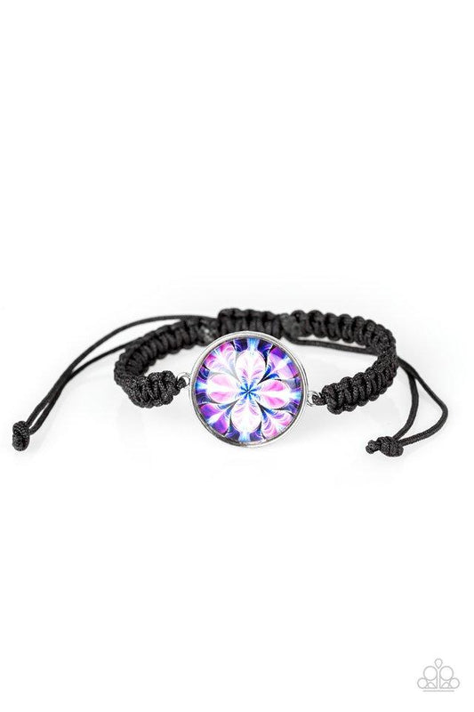 Pulsera Paparazzi ~ Tema tropical - Negro