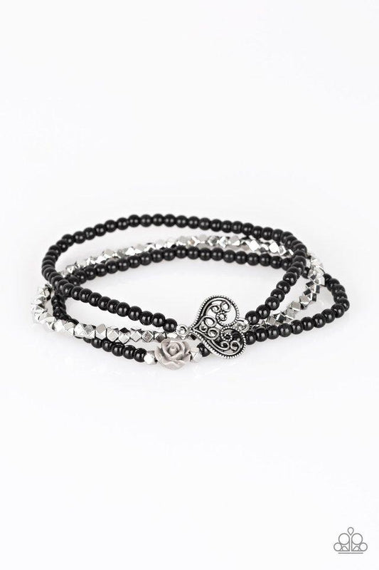 Pulsera Paparazzi ~ Lovers Loot - Negro