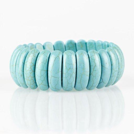 Pulsera Paparazzi ~ Peacefully Primal - Azul