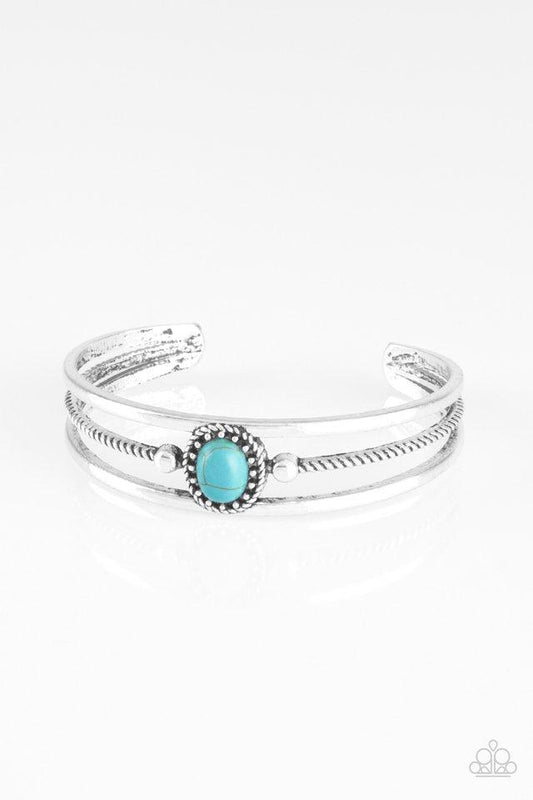 Pulsera Paparazzi ~ Borderline Borderland - Azul