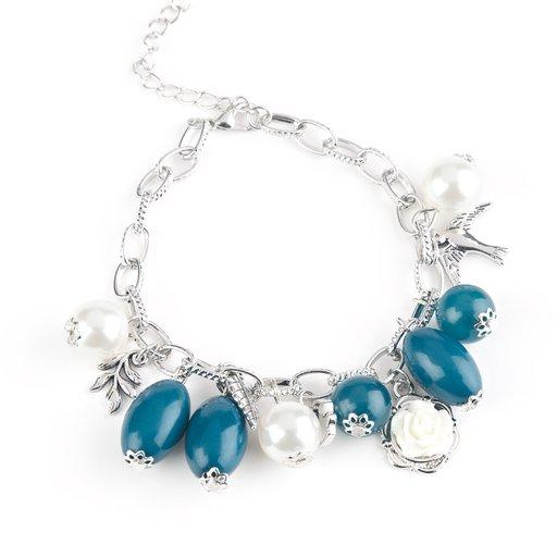 Paparazzi Bracelet ~ Love Doves - Blue