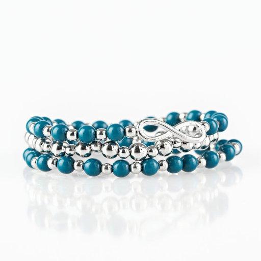 Paparazzi Bracelet ~ Immeasurably Infinite - Blue