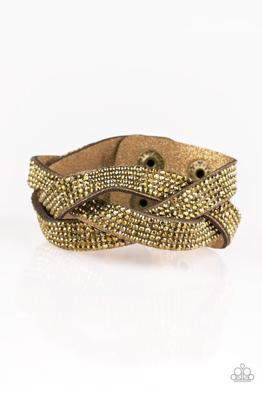 Nice Girls Finish Last - Brass - Paparazzi Bracelet Image