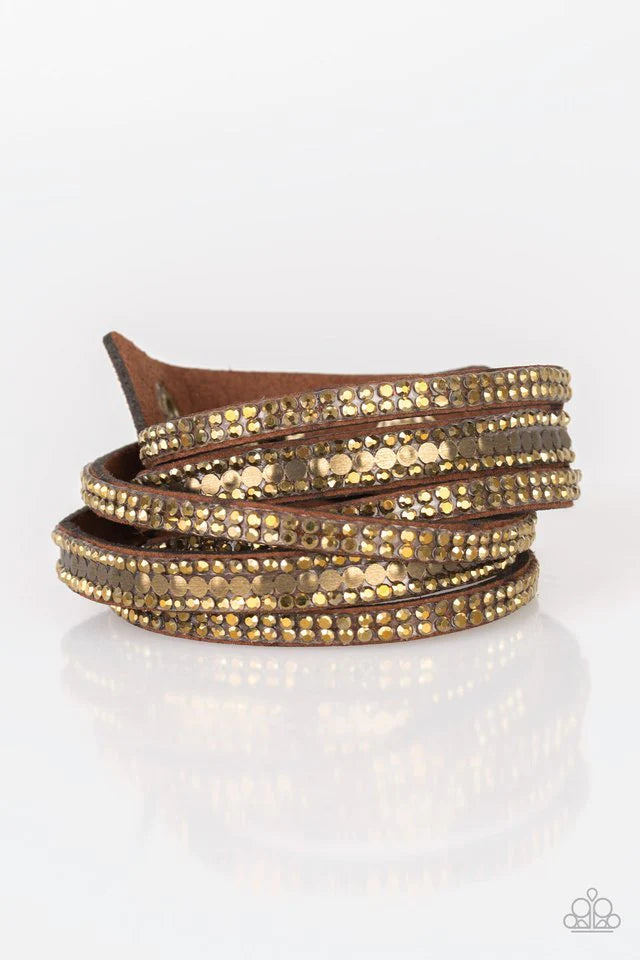 Paparazzi Bracelet ~ Rock Star Attitude - Brass