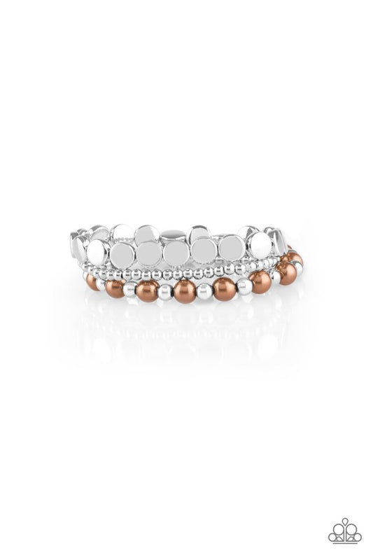 Girly Girl Glamour - Brown - Paparazzi Bracelet Image