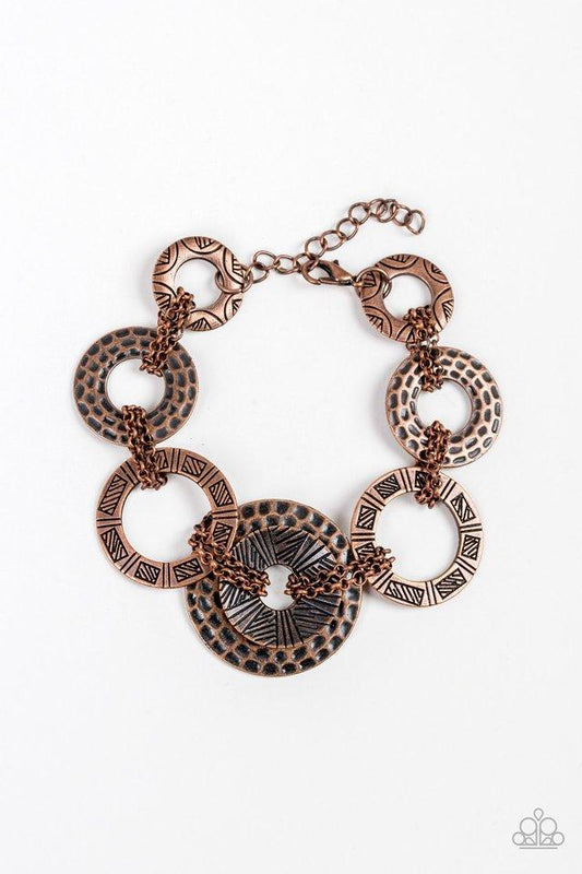 Paparazzi Bracelet ~ Way Wild - Copper